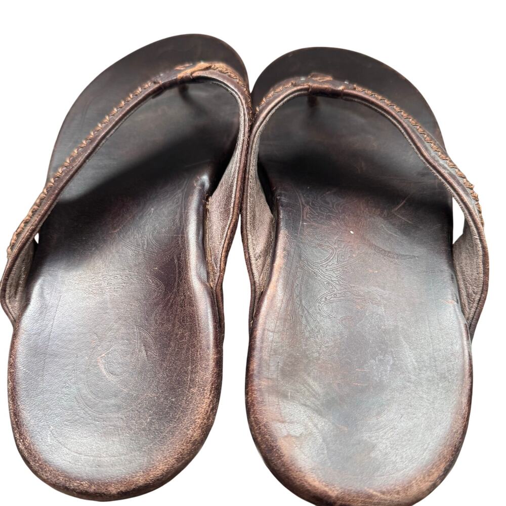 OluKai Mea Ola Men's Leather Beach Sandals - Picture 2 of 6